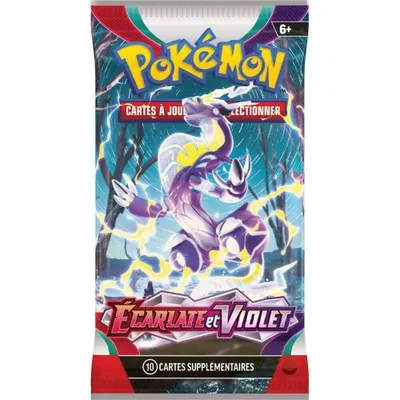 Produktbild von Pokemon - Scarlet and Violet Sleeved - Serie 4 - (French) - 184-55728 - unsortiert - 1 Boosterpack- keine Auswahl möglich