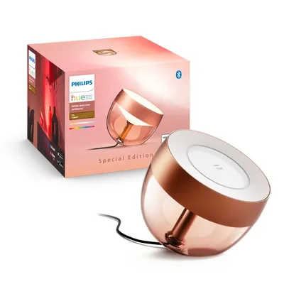 Produktbild von Philips Hue White & Color Ambiance Iris Tischleuchte in Kupfer für stimmungsvoll