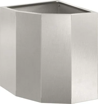 Produktbild von Eckpflanzer Silber 30 x 30 x 35 cm Edelstahl
