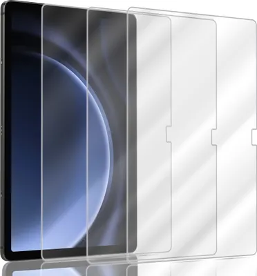 Produktbild von 3-Pack Displayschutzfolie für Samsung Tab S9 FE – gehärtetes Glas 9H – sup Qualität 3D