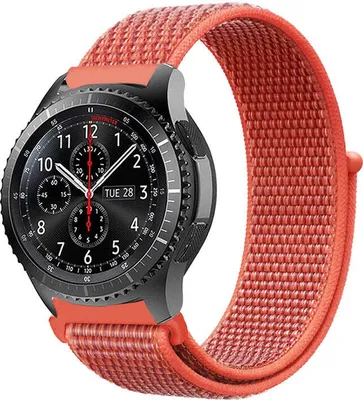Produktbild von SYSTEM-S Armband 20 mm aus Nylon für Huawei Watch Smartwatch in Orange