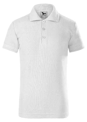 Image de Malfini - Polo pour enfants, piqué PP11369 (146) (blanc)