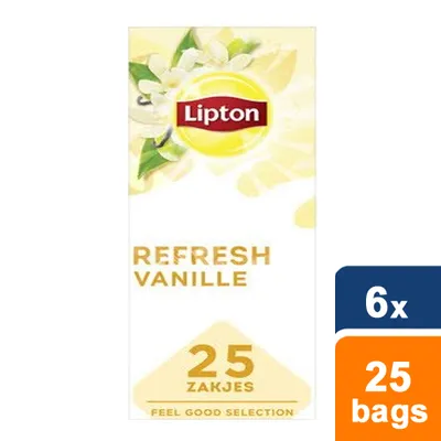 Obrázok produktu pre Lipton - čaj Lipton Refresh Vanilla 25x1,5gr | Balenie 25 kusov | 6 kusov
