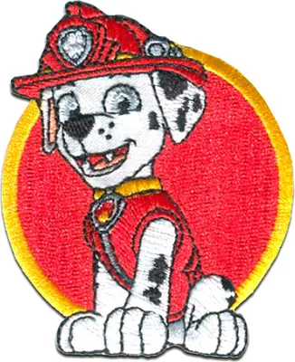 Obrázek produktu pro Paw Patrol © Marshall 2 - nášivka, nažehlovací, nažehlovací obrázek, nášivka, k nažehlení, velikost: 7,5 x 6 cm