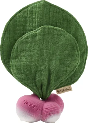 Image de Oli&carol Ramona Le radis Mini Doudou-anneau de dentition Vert  Vert Taille unique
