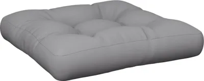 Image de Coussin de palette gris tissu