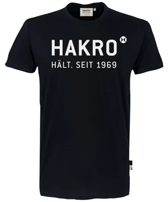 Produktbild von HAKRO T-Shirt Logo #1969 Gr. S schwarz