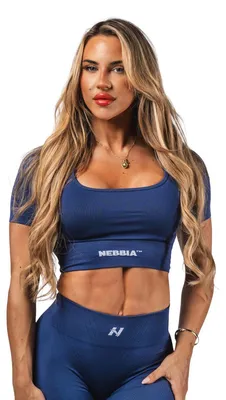 Produktbild von Nebbia Shaping Crop Top 499 Blue L