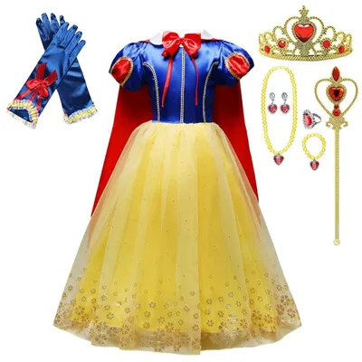 Obrázok produktu pre Sada "Apple Princess" od Lito Angels pre dievčatá, vrátane doplnkov a pláštika, vek 8–9 rokov, štýl C (s pláštikom a doplnkami), veľkosť 8-9 rokov