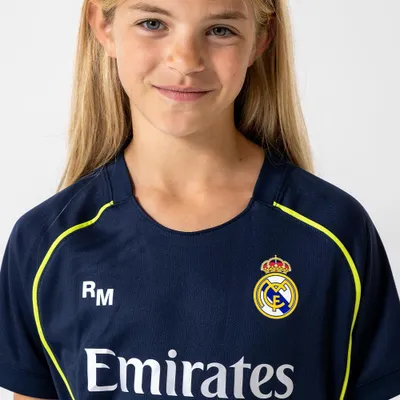Image de Maillot extérieur Real Madrid 25/26 pour enfants - Taille 140 / 10 ans - Saison 2025/2026 - Maillot de football Real Madrid kids - Produit officiel pour fans