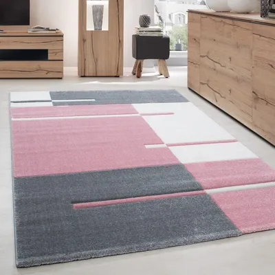 Produktbild von Moderner 3D-Teppich mit Konturschnitt, Hawaii 1310 Pink 200 x 290 cm