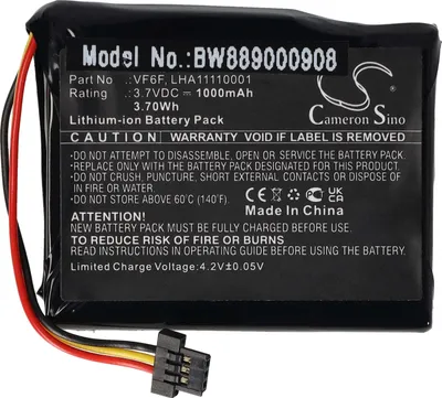 Produktbild von vhbw Akku kompatibel mit TomTom Start 52 GPS Navigation Navi (1000 mAh, 3,7 V, Li-Ion)