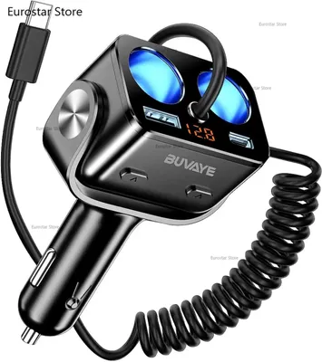 Immagine prodotto di Adattatore caricabatterie USB-C da 6000 ma - 5 cavi e adattatori in 1 - 12V