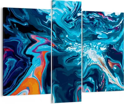 Produktbild von Bild auf Leinwand - Leinwandbild - Abstraktion modern - 95x80cm - Wand Bild - Wanddeko - Wandbilder - Leinwanddruck - Bilder - Kunstdruck - Wanddekoration - Leinwand bilder - Wandkunst - CB95x80-4085