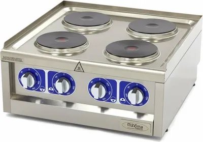 Image de Maxima - Plaque de cuisson gastro - 4 brûleurs - double unité - 60 cm de profondeur - 400 V