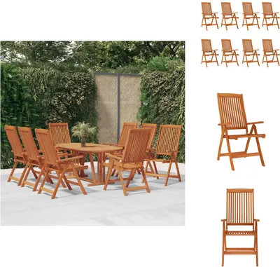 Immagine prodotto di vidaXL Sedie da giardino pieghevoli 8 pz. Legno massiccio di eucalipto - sedie da giardino