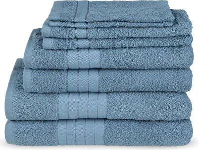 Produktbild von Uni Handtücher Good Morning 2* 16x22 + 2* 30x55 + 2* 50x100 + 2* 70x140 cm - 100 % Baumwolle - Uni