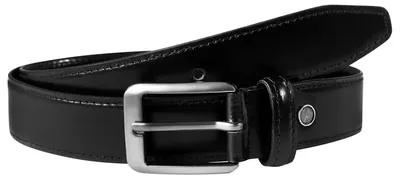 Produktbild von Leonardo Verrelli Herren Gürtel 90 cm - 130 cm (Bundweite) in Schwarz aus 100% Echtleder, kürzbar