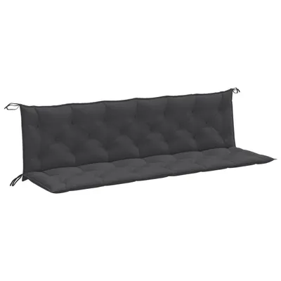 Produktbild von vidaXL Gartenbank-Auflagen 2 Stk. Melange Anthrazit 200x50x7 cm Stoff