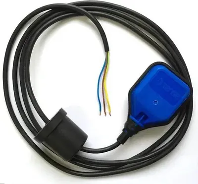 Zdjęcie produktu dla Pływakowy przełącznik poziomu wody czystej (napełnianie, opróżnianie), NO+NC, PVC 5 m