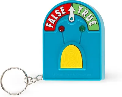 Productafbeelding van Mini lie detector - Mini-waarheidsmachine met licht en geluid - Spel - Opties true of false - 5,1 x 7 x 2 cm