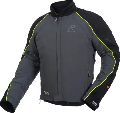 Productafbeelding van Rukka Comfo-R GTX motorfietstextiljas, zwart/grijs/geel, maat 46
