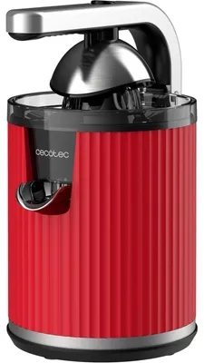 Obrázok produktu pre Cecotec Xqueeze RetroJuice 600, Pomalý odšťavovač, Čierna, Červená, Nerezová oceľ, 1 kusov, Nerezová oceľ, 600 W, 220 - 240 V