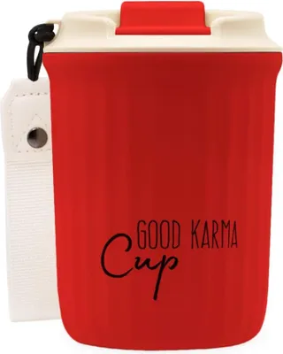 Obrázek produktu pro Goodie Good Karma Travel Cup - Cestovní termohrnek - ČERVENÝ - 360 ml
