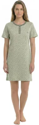Produktbild von Kisses&Love Sommernachthemd für Damen, 100 % Baumwolle, Kurzarm, KL45000