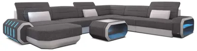 Produktbild von XXL Stoff Wohnlandschaft Roma U-Form