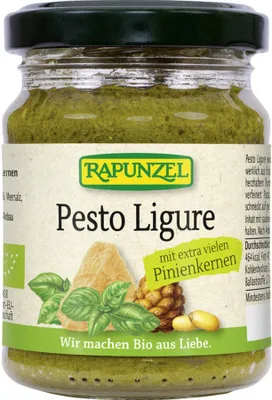Obrázok produktu pre Rapunzel 1203350, Pesto omáčka, 120 g, Mlieko, 1832 kJ, 445 kcal, 4,4 g