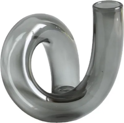 Image de Vase en verre à creux irréguliers Vase moderne élégant pour le salon, le bureau et la table à manger