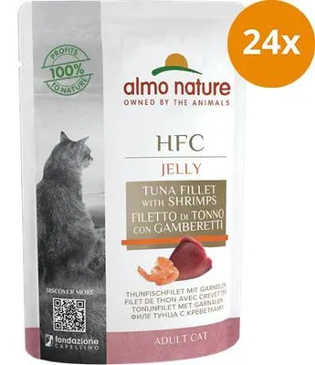 Produktbild von Almo Nature 8001154126181, Adult, Garnele, Thunfisch, 55 g, Ohne künstliche Farbstoffe