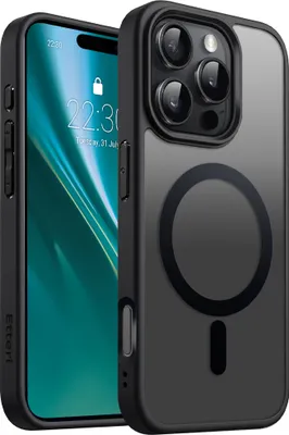 Produktbild von Etteri Matt Mag Cover für iPhone 16 Pro Max 6,9" Handyhüllen Schwarz