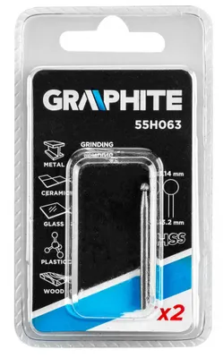 Obrázok produktu pre Fréza GRAPHITE HSS, stopka 3,2 mm - Presné frézovanie pre profesionálne výsledky - Sada 2 kusov
