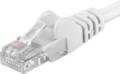 Produktbild von PREMIUMCORD Patchkabel UTP RJ45-RJ45 CAT5e 1m weiß (sputp01W)