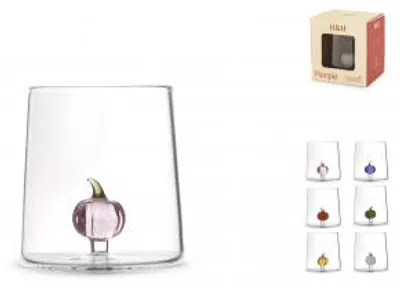 Immagine prodotto di H&H Set 12 Bicchieri Miniature Zucche In Vetro Borosilicato Cl 29