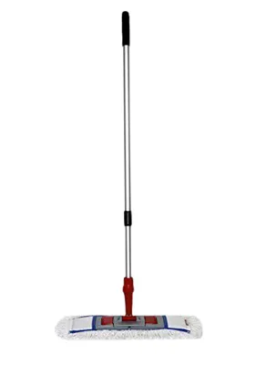 Produktbild von CleanSV® Wischset PE 40 - Reinigungswagen mit Presse, MopSet 40 cm: 3 Baumwollmop, Halter, Telskopstiehl