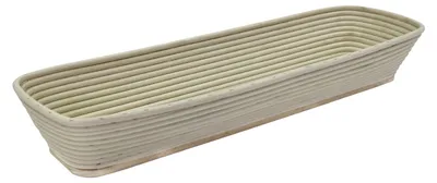 Immagine prodotto di Stampo per pane / Cestino di lievitazione lungo  550 x 160 mm - fondo in legno