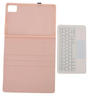 Obrázek produktu pro Pouzdro s touchpadem a 7barevným podsvícením, magneticky odnímatelnou klávesnicí a držákem na pero – pouzdro s klávesnicí pro Tab M11, K11 LTE, 11 palců, 2024, růžová