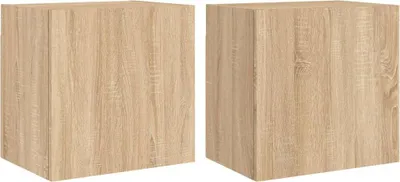 Obrázek produktu pro TV nástěnné skříňky 2 ks dub Sonoma 40,5x30x40 cm materiál na bázi dřeva