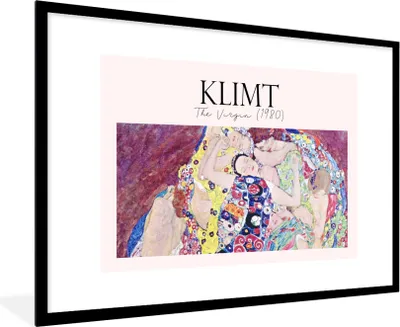 Produktbild von MuchoWow® Gerahmtes Poster Kunst - Gustav Klimt - Alte Meister 90x60 cm - Poster mit Schwarzem Bilderrahmen Wandposter Rahmen Foto Bilder - Wanddekoration - Fotos