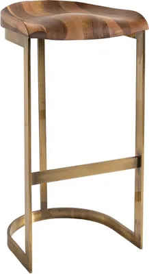Immagine prodotto di Sgabello da bar in legno marrone Sgabello moderno elegante per il soggiorno