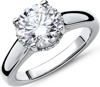 Produktbild von Verlobungsring aus 925er Silber mit Zirkoniabesatz 8mm breit VR0049