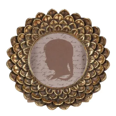 Produktbild von Baroque Collection  Hochwertiger Fotorahmen / Bilderrahmen Fotoformat ca.: 10x10 cm 17x17x3 Polyresin Gold