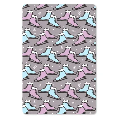 Produktbild von MuchoWow® Mauspad Mousepad Schlittschuhe - Muster - Winter 40x60 cm - Mousepads - Maus Mat - Pad - Mausunterlage - Schreibtisch Accesoire