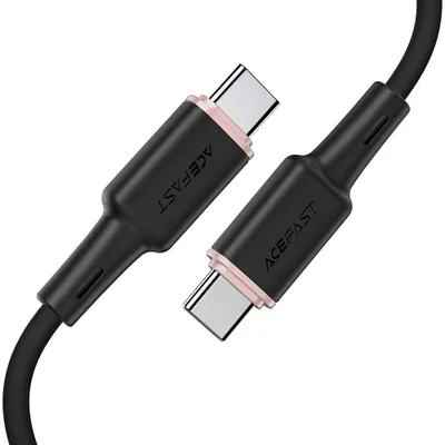 Obrázok produktu pre Acefast - Data Cable dátový a nabíjací kábel USB-C na USB-C Fast Charge 60 W (3 A), 1,2 m – čierny
