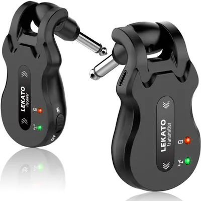 Produktbild von LEKATO 5,8 GHz Wireless Gitarre Digital System Sender Empfänger set 100ft