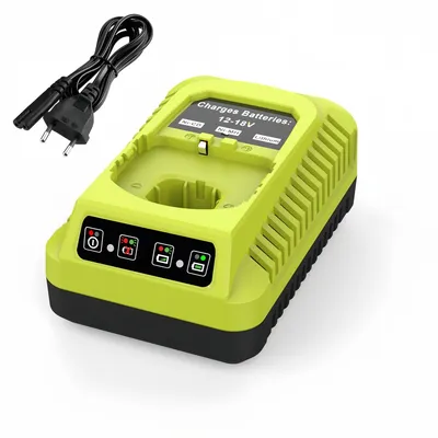 Produktbild von 18V Ladegerät für Ryobi ONE+ Akkus, Ersatz für P117, 12V-18V Akkuladegerät, kompatibel mit P108 P107 P104 P105 P102 P103