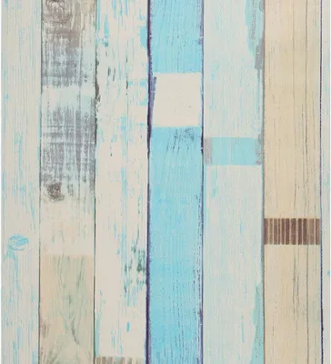 Image de Papier peint adhésif vert clair à motifs de bois, dimensions 44,5 x 1000 cm, en PVC